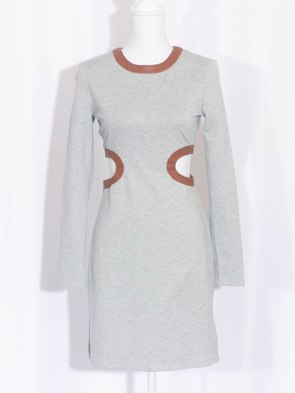 STAUD Dolce Cut Out Jersey Bodycon Mini Dress Size S - Picture 2 of 10